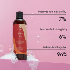 As I Am Jamaican Black Castor Oil Shampoo creamy texture closeup for gentle cleansing