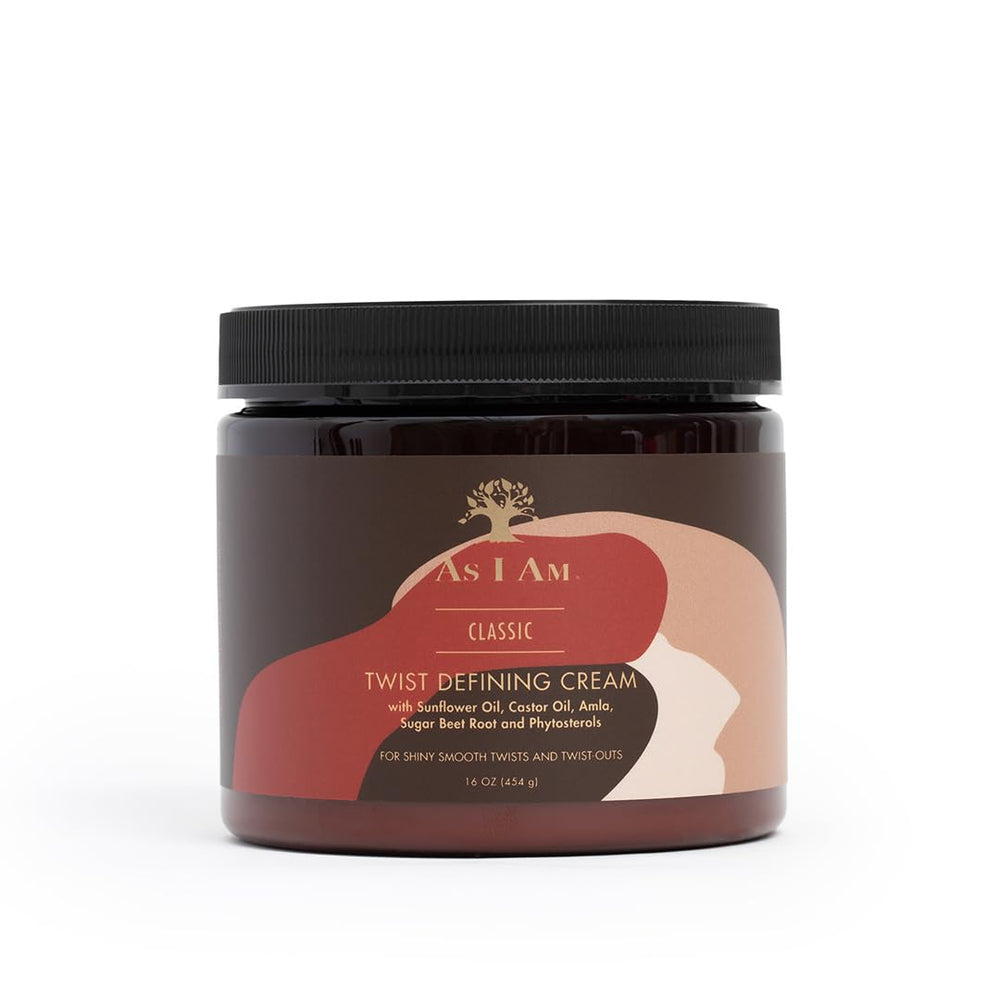 As I Am Twist Defining Cream Red jar front view for defined curls.