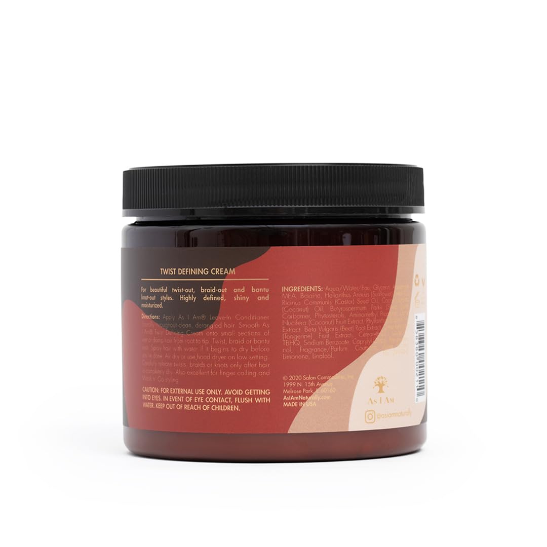 As I Am Twist Defining Cream Red styling demo for curl shaping.