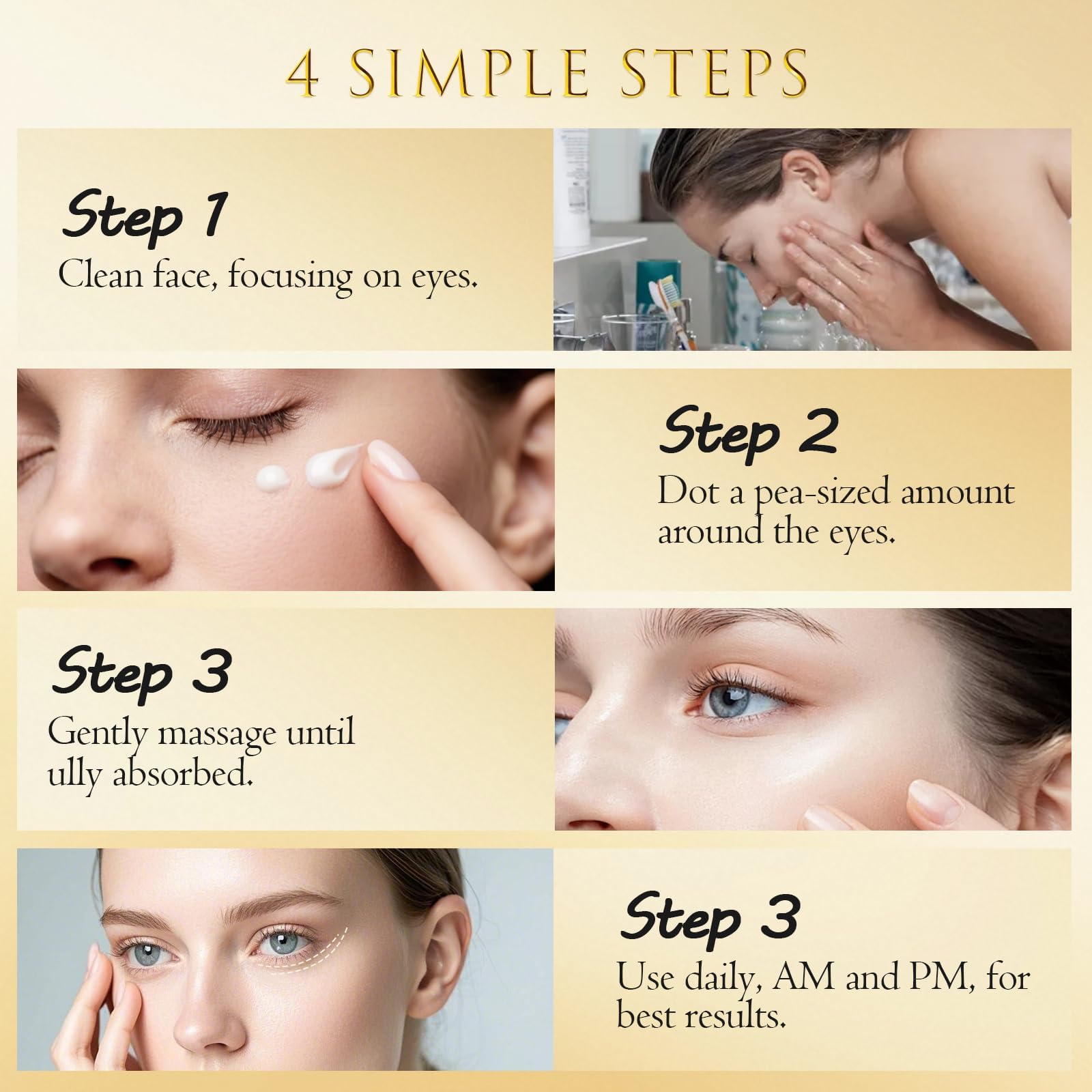 ASAMO Retinol & Caffeine Eye Serum up to 24-hour hydration for the eye area
