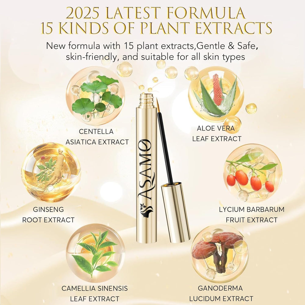 ASAMO lash serum brush indicates easy nightly application