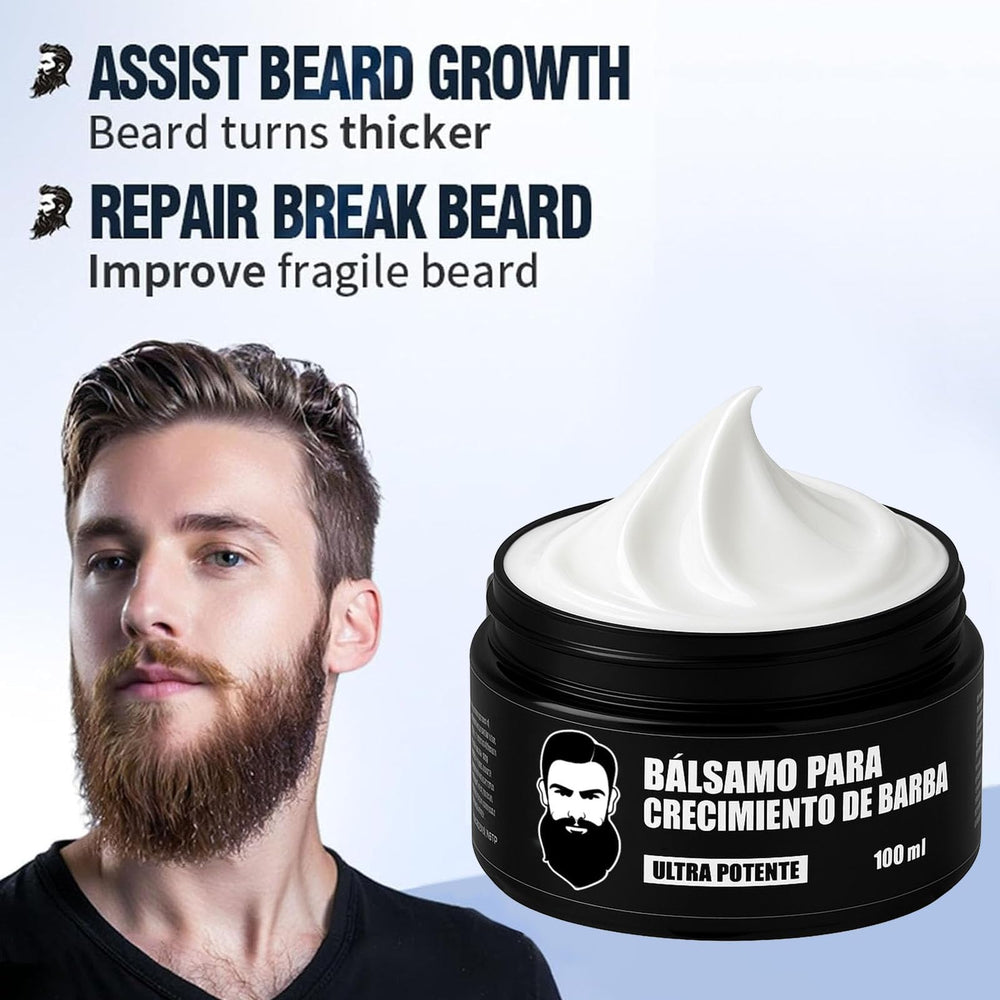 A.SelecVibe Apolo beard balm jar close-up showing rich cream texture