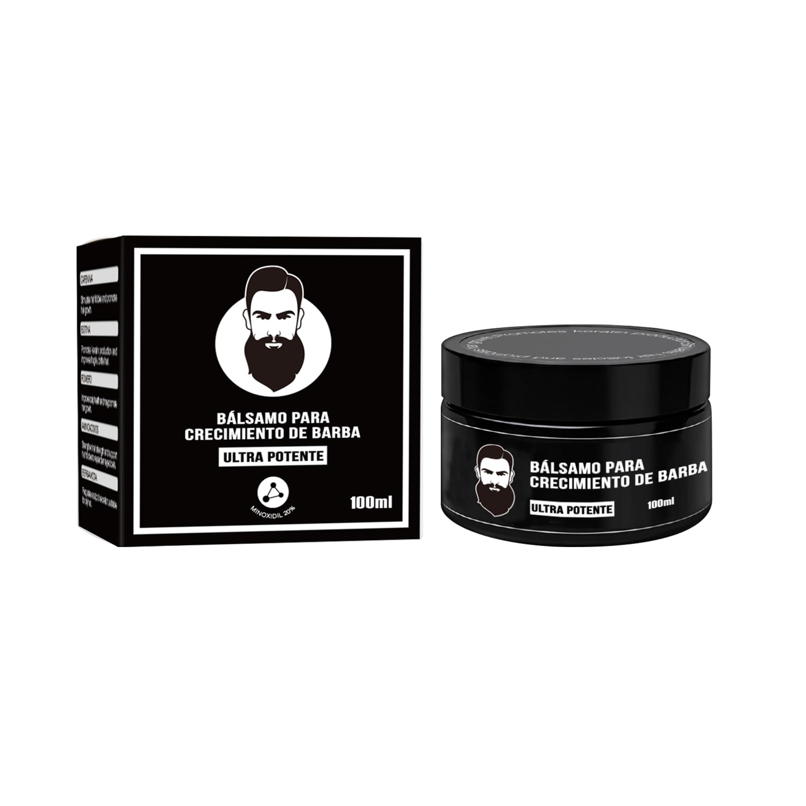 A.SelecVibe Apolo beard balm packaging, premium design for gifting and storage