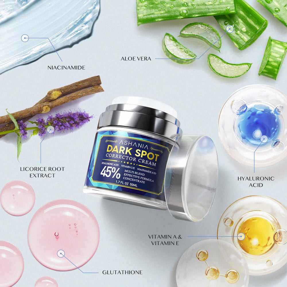 Ashania Dark Spot Remover on hands and arms demonstrates versatile body use