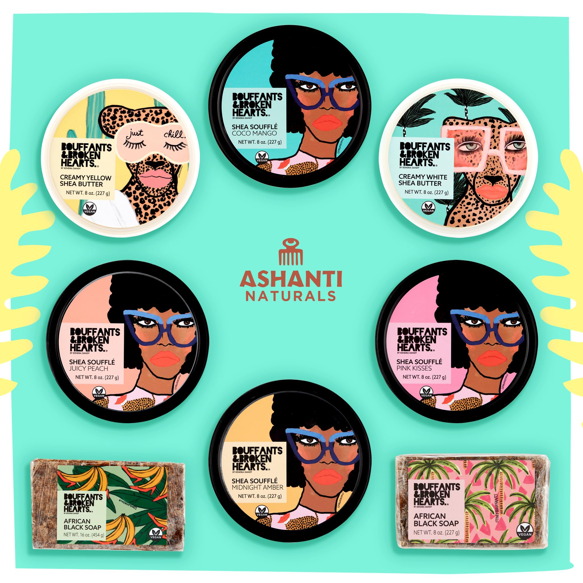 Ashanti Naturals Bouffants & Broken Hearts collab promotes artful skincare