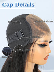 Ashart glueless wear-and-go elastic-drawstring back view for secure, comfortable all-day wear.