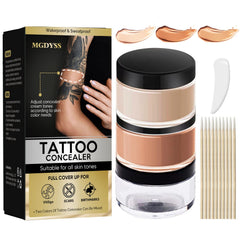 Asomooh tattoo cover up bottle shows easy shade mixing for skin tone match