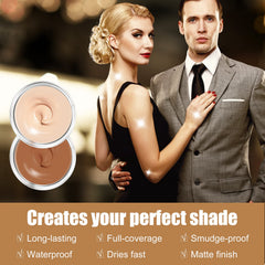 Asomooh tattoo cover up two-tone palette highlights color blending for 30+ shades