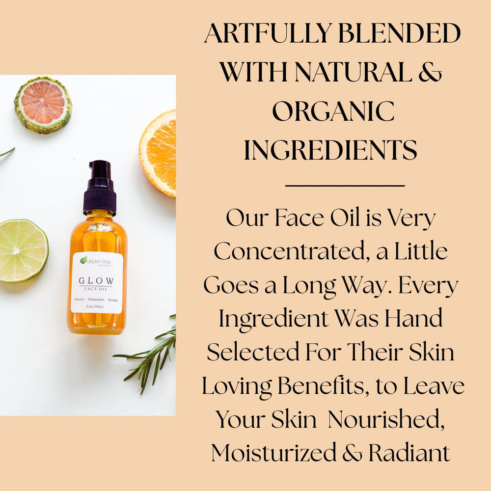 Aspen Kay Naturals Glow under-eye application scene demonstrates gentle nourishment around eye area.