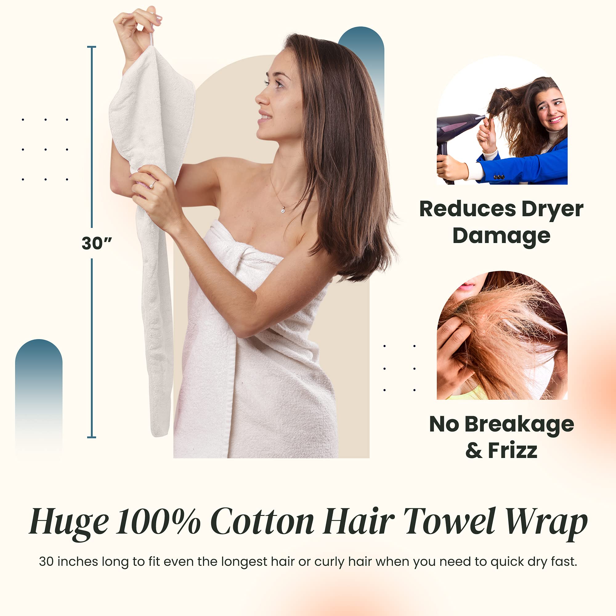 Aspen5 towel wrap shown for plopping to define curls