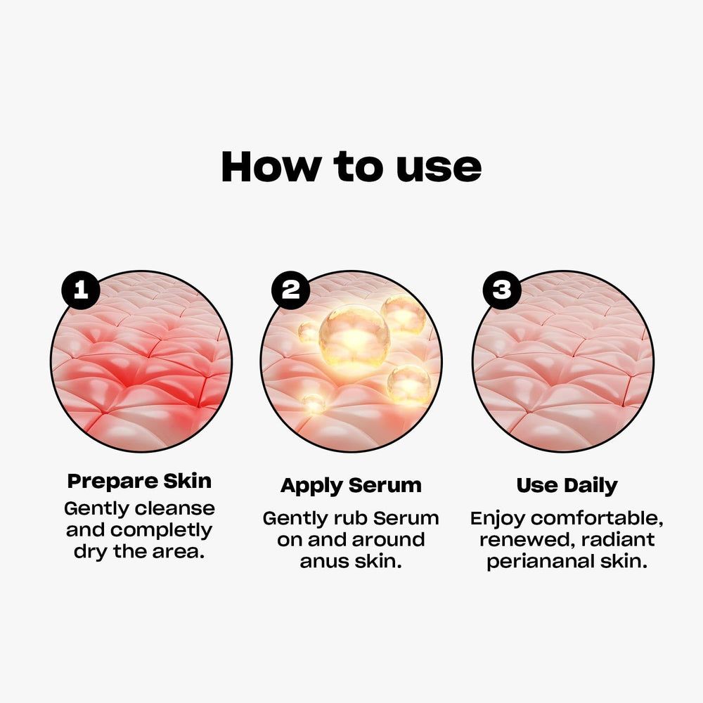 Asset Hole Serum quick-absorption matte finish on skin surface suggests instant calm.