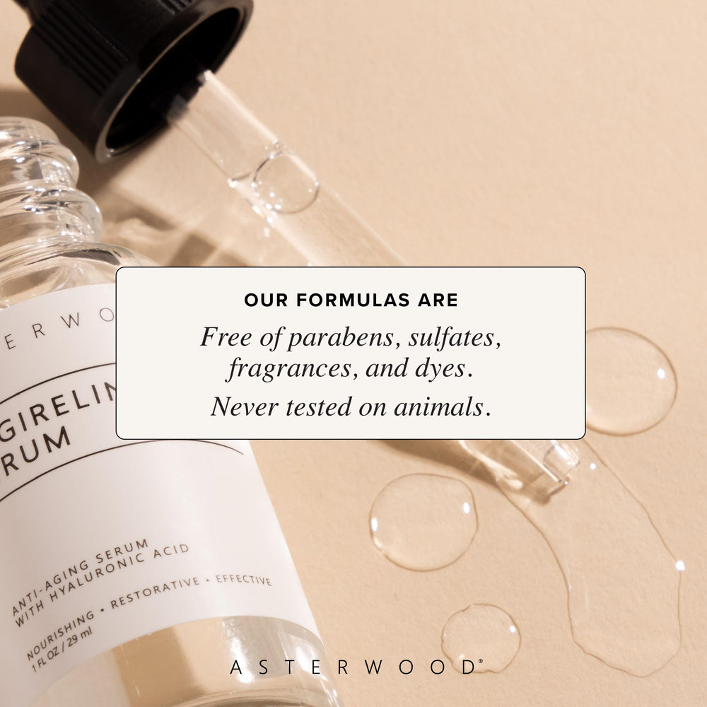 Applying Asterwood Argireline Serum to the face during a nighttime routine.