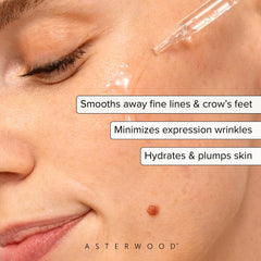 Asterwood Argireline Serum packaging box is compact and travel-ready.