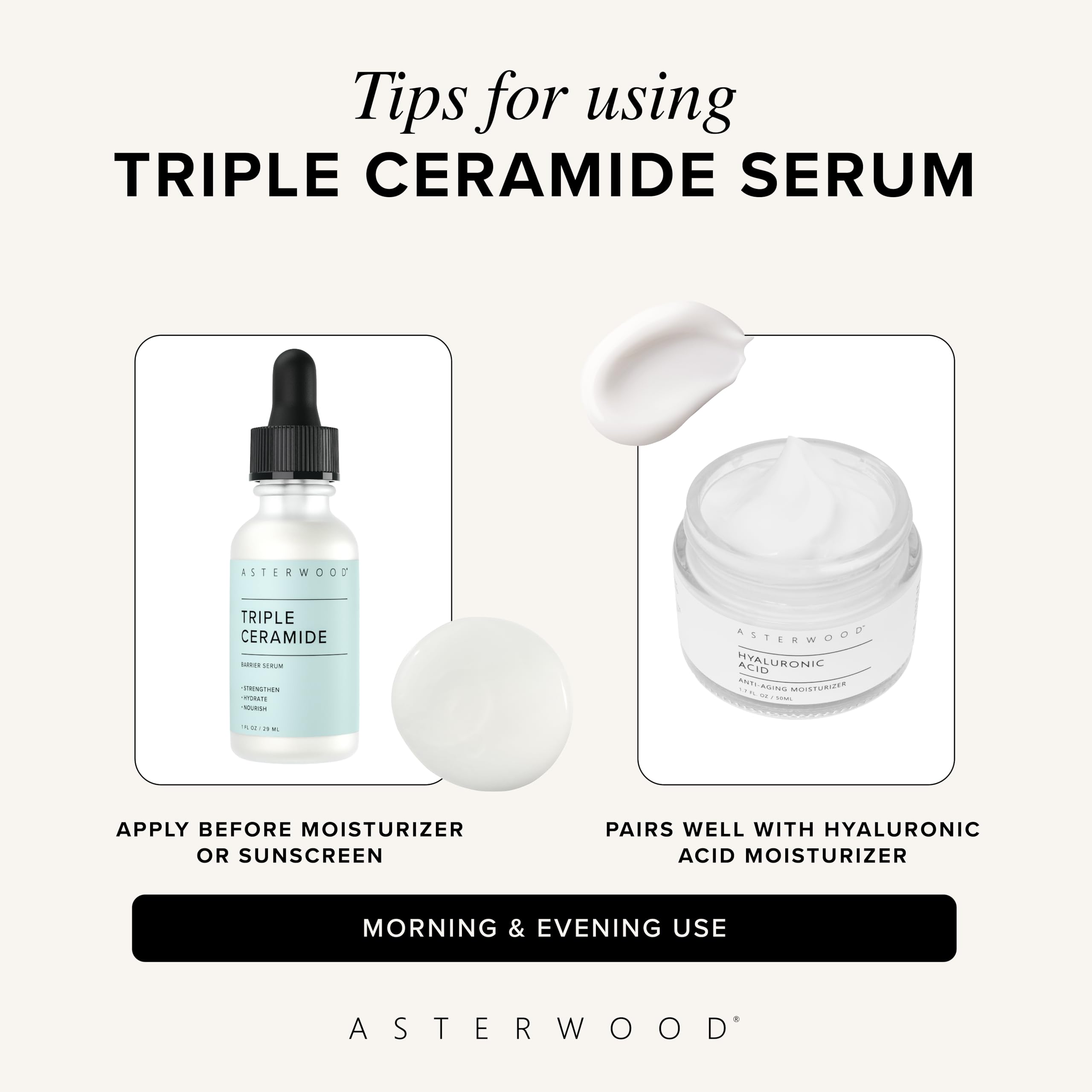 Asterwood Fragrance-free Cruelty-Free label highlighting safe daily use.