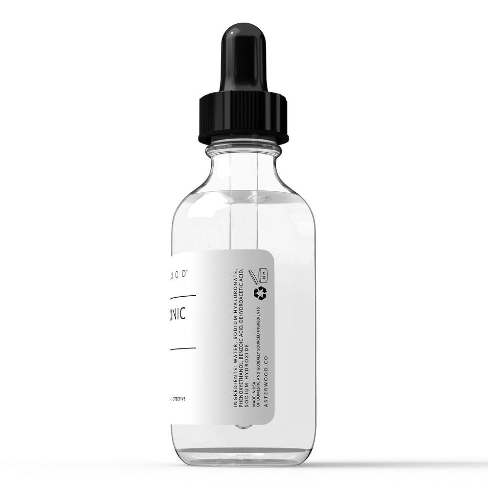 Asterwood Hyaluronic Acid Serum damp skin application shows optimal layering with moisturizer