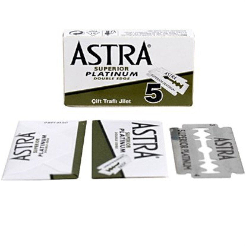 ASTRA Superior Platinum blades 30-pack – front view showing premium shave performance