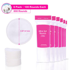 Astraescly cotton rounds ultra-soft surface ideal for gentle facial care.