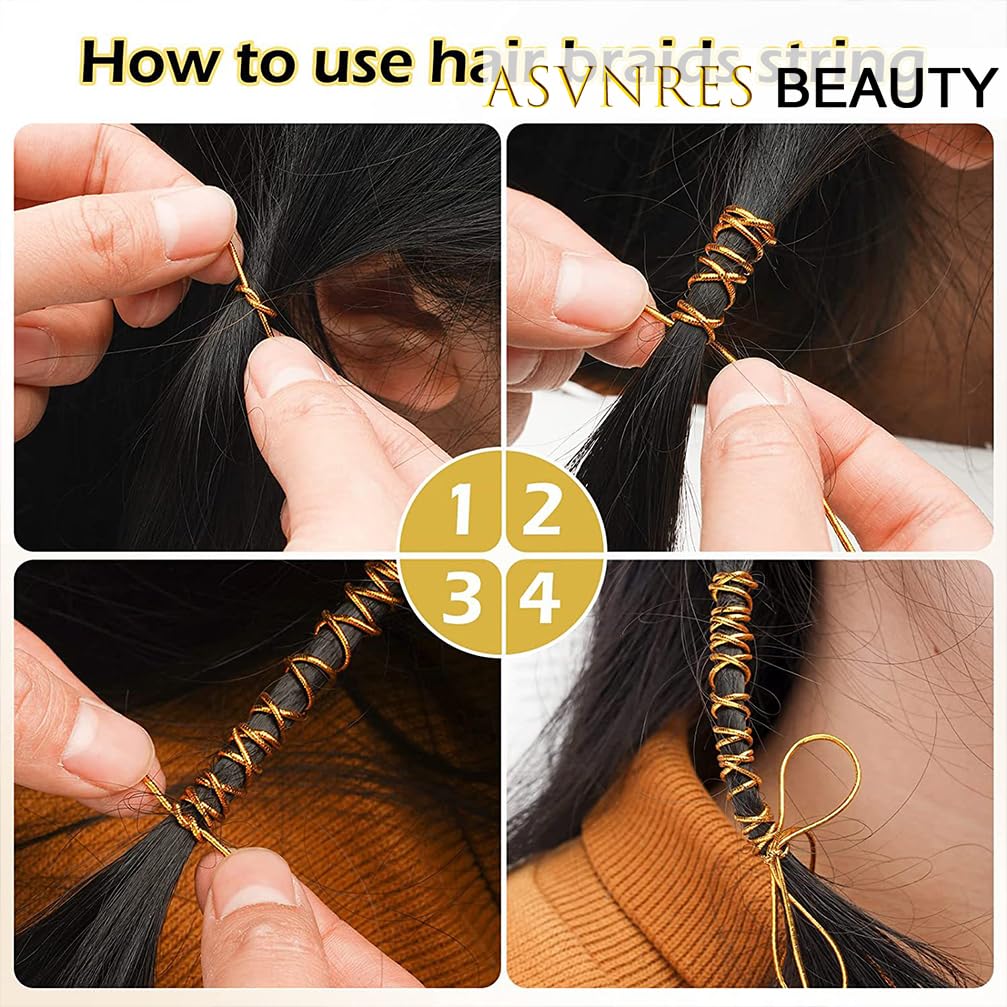 ASVNRES gold cord for gift wrapping adds premium shine to packages.