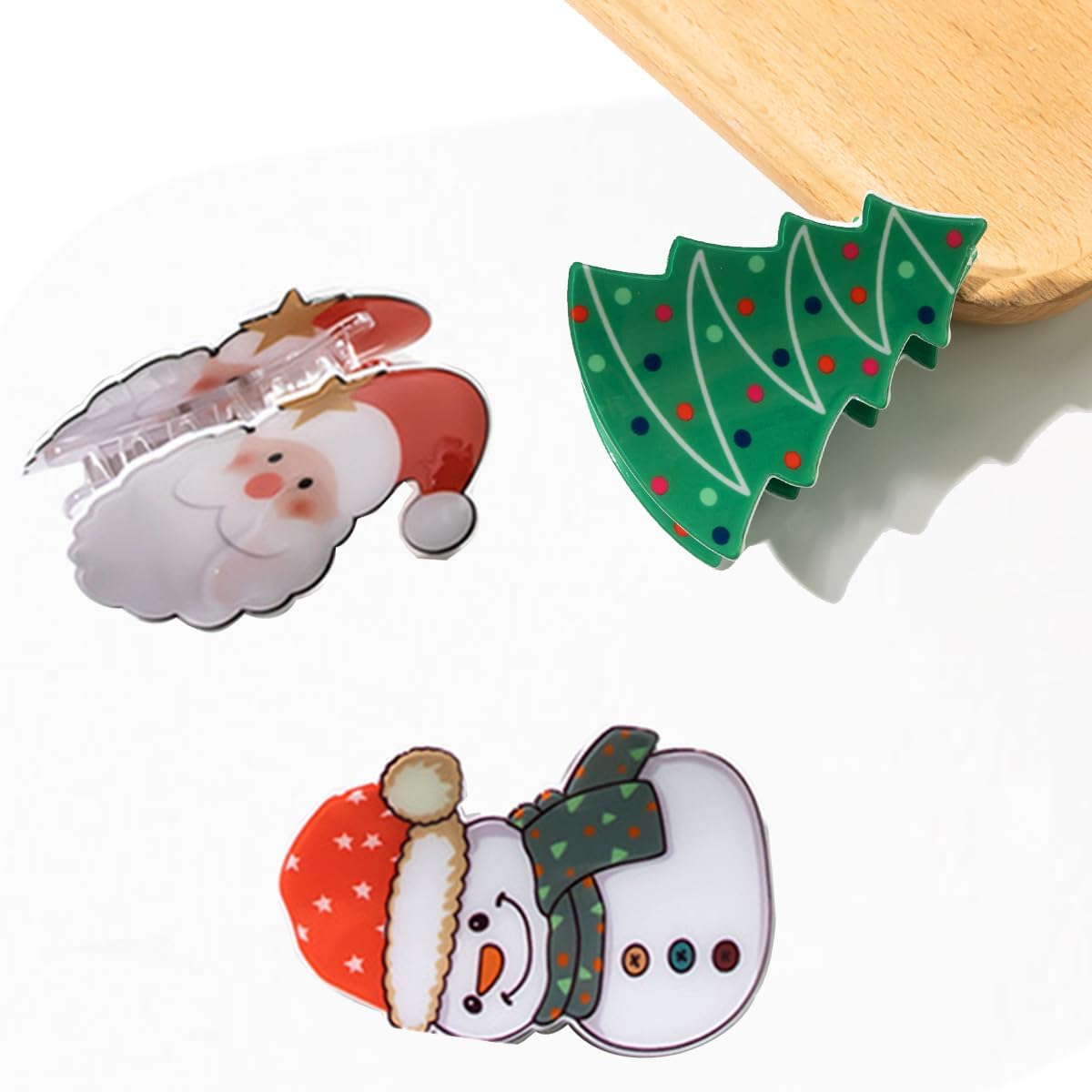 ASVNRES wearing-christmas-hair-clips completes outfits with festive charm
