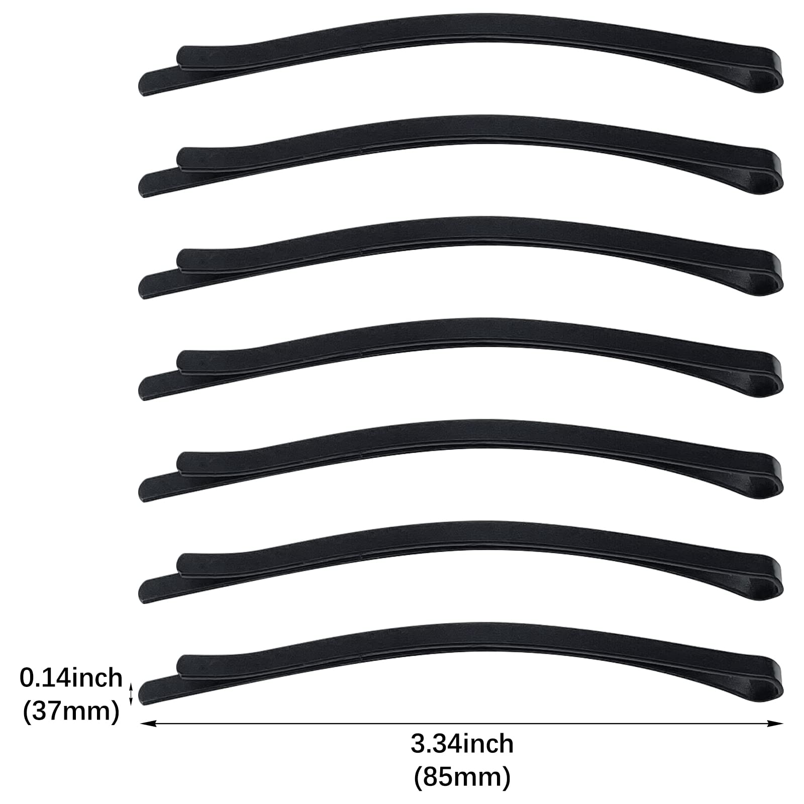 Aswewamt black jumbo bobby pins open clip for quick styling adjustments.
