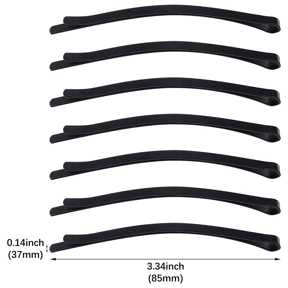 Aswewamt black jumbo bobby pins open clip for quick styling adjustments.