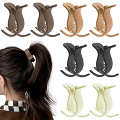 Aswewamt matte ponytail clip closeup with sturdy grip for fine hair