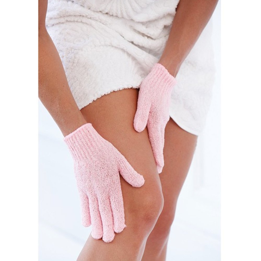ATB exfoliating gloves gift-ready packaging for a premium spa-like gift.
