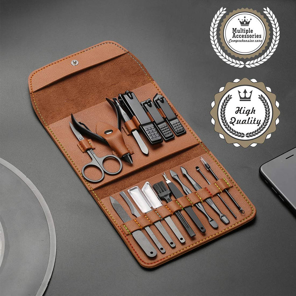 ATIMIER set gleam close-up reveals sharp, sturdy stainless-steel instruments.