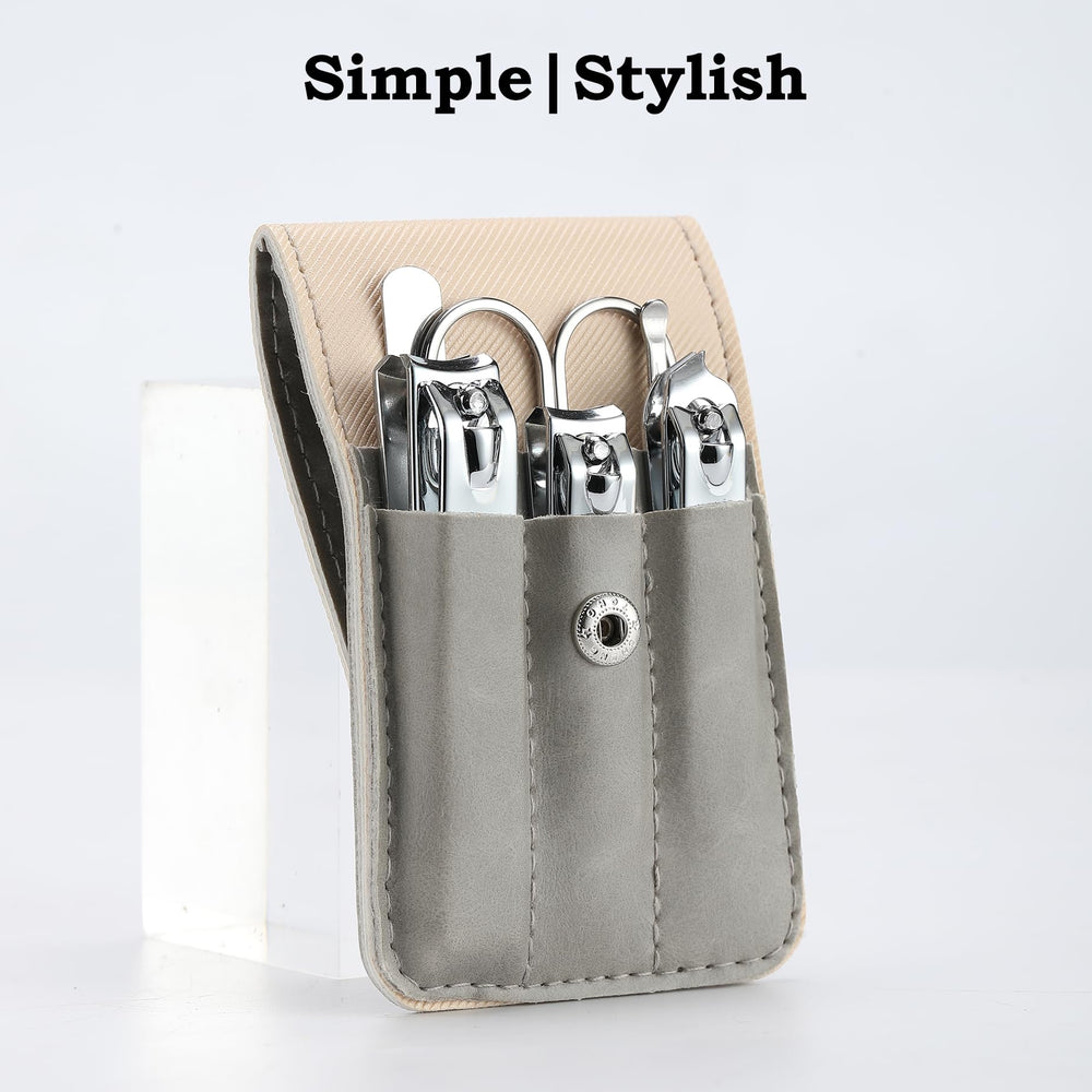 Atimier nail clipper six-piece pack, organized grooming in a compact case.