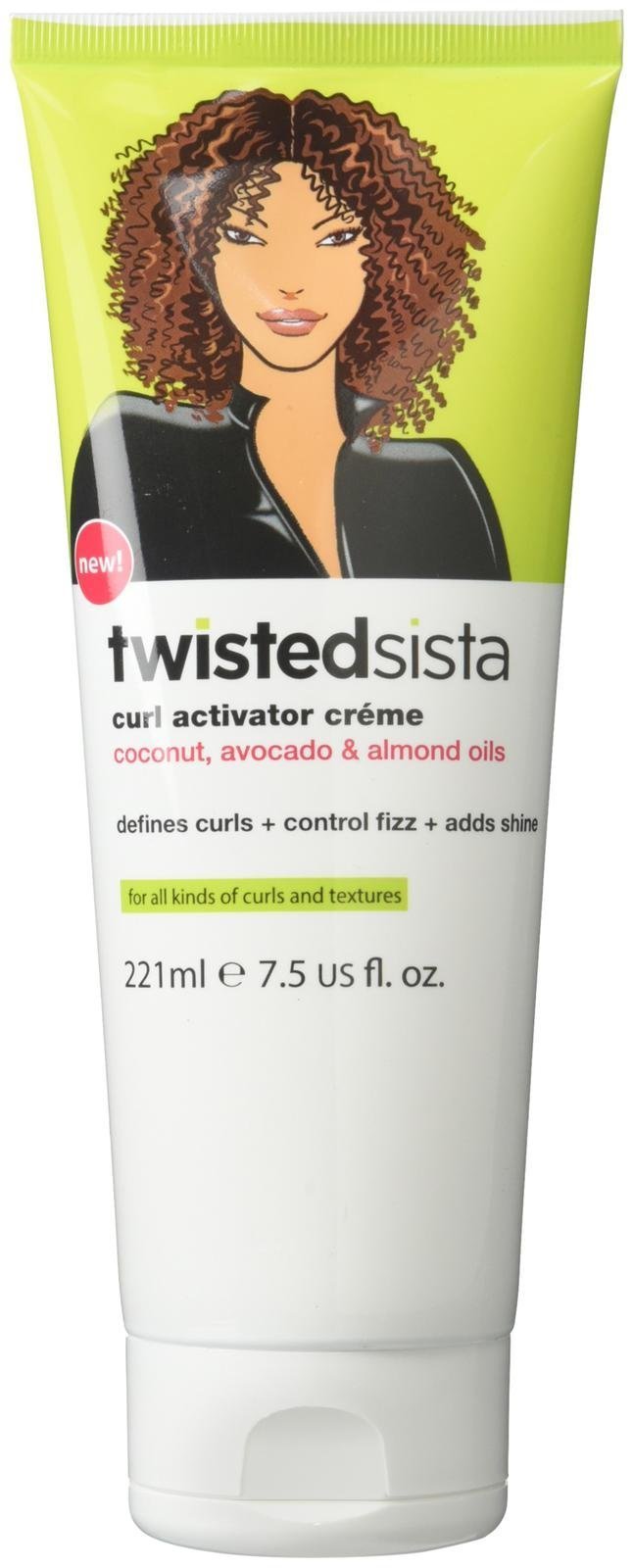 Atlas Ethnic Twisted Sista curl activator cream bottle for frizz control and shine