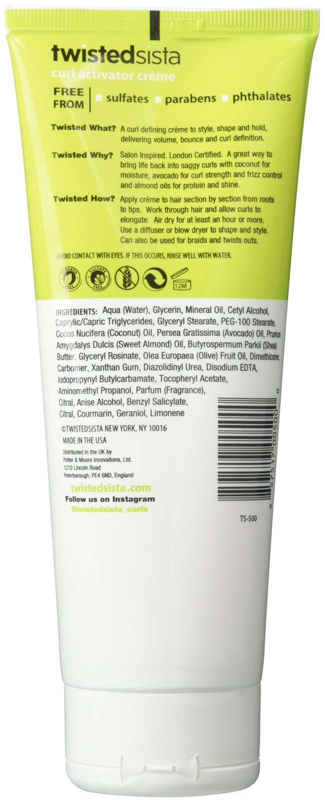 Atlas Ethnic Twisted Sista closeup of creamy texture delivering curl bounce and nourishment