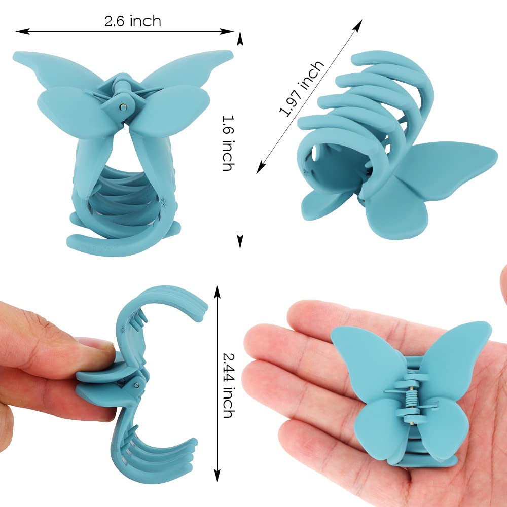 ATODEN Butterfly Hair Clip worn on a bun for a neat decorative hold.