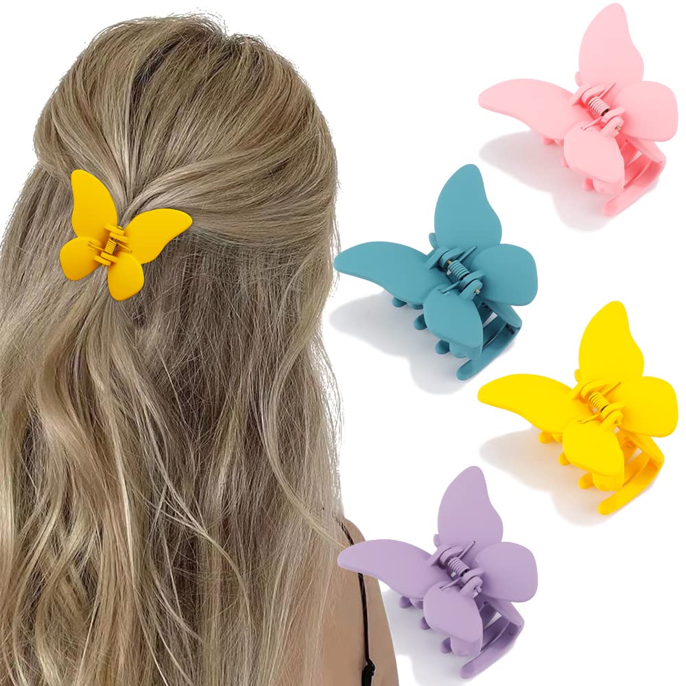 ATODEN Butterfly Hair Clip in purple with secure grip for everyday styling.