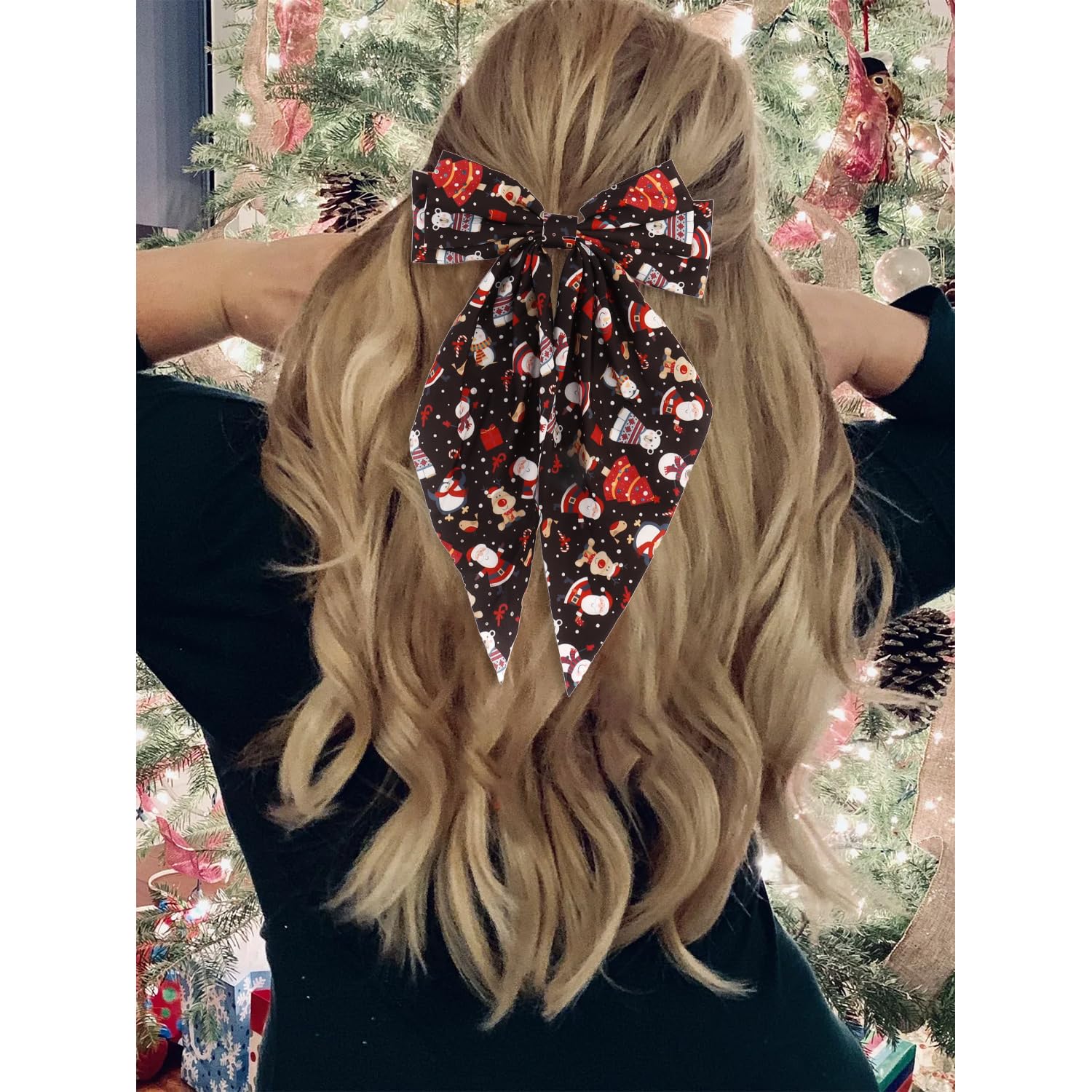 Atoden reindeer bow clip delivers festive flair with a secure grip for lasting style