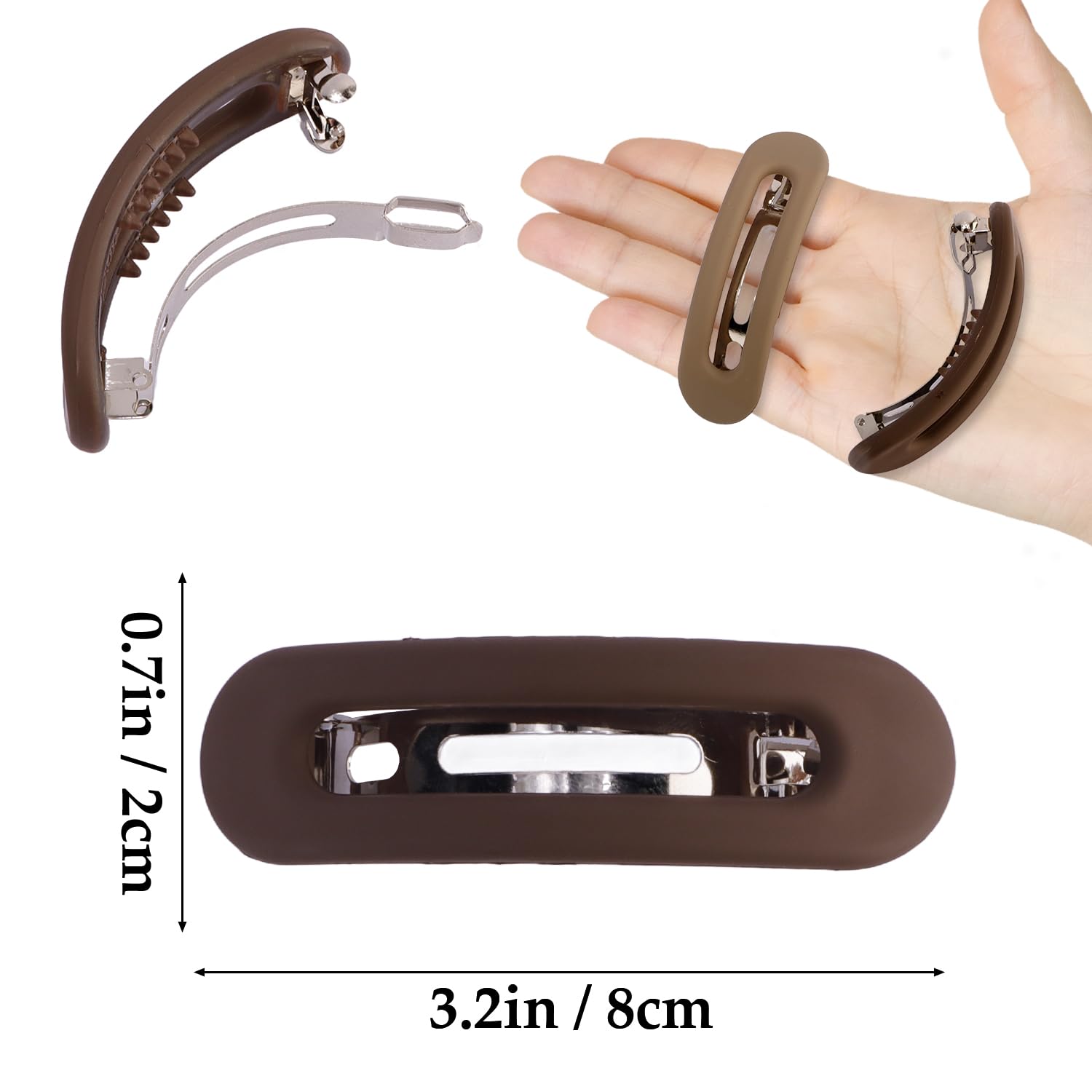 Atoden worn-half-up style demonstrates secure hold during everyday activities