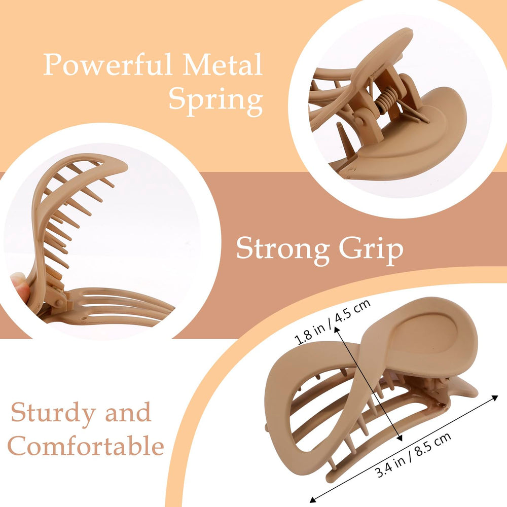 Atoden flat hair clips matte finish adds a subtle, stylish look.