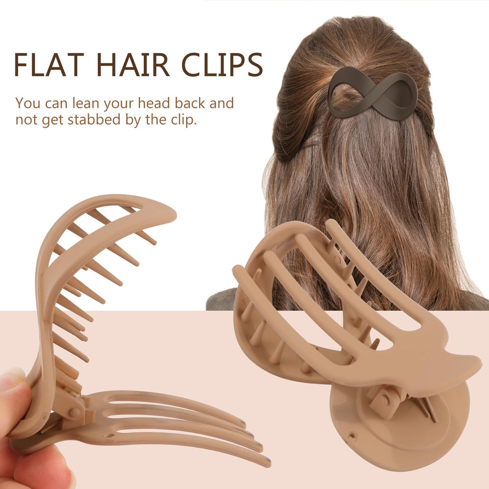 Atoden flat hair clips no snag design prevents pulling when removing.