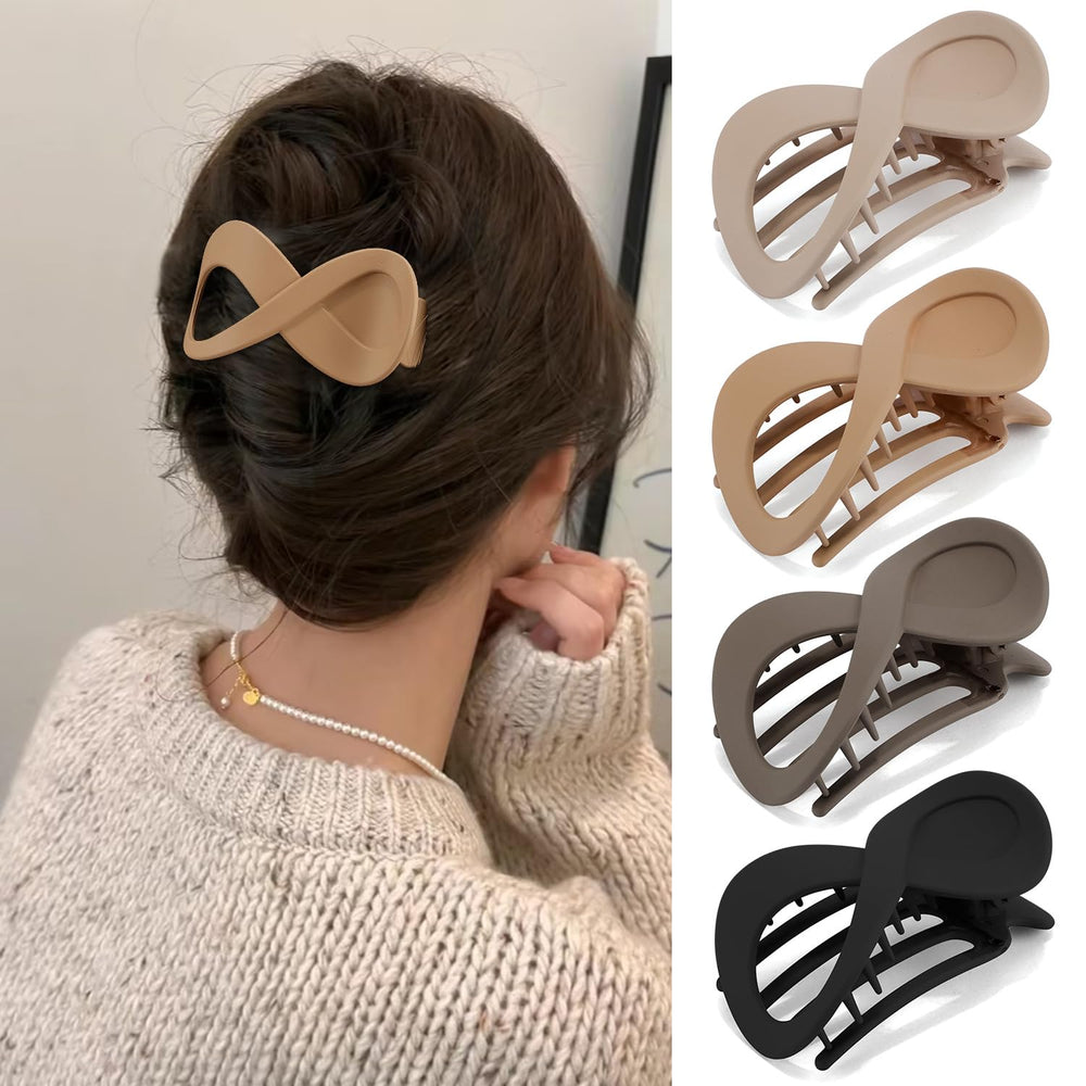 Atoden flat hair clips pack closeup show secure hold for all-day styling.