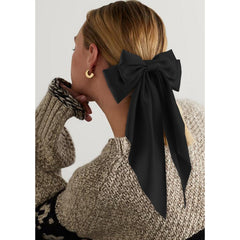 Atoden khaki satin bow accessory ideal for wedding or party accents