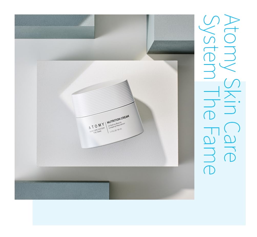 Atomy The Fame Nutrition Cream application image suggests easy, quick morning routine.