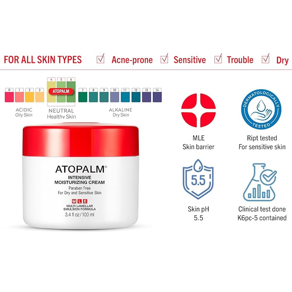 ATOPALM Intensive Moisturizing Cream non-greasy absorption leaving smooth skin