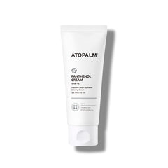 ATOPALM Panthenol Cream bottle closeup highlighting lightweight hydration.