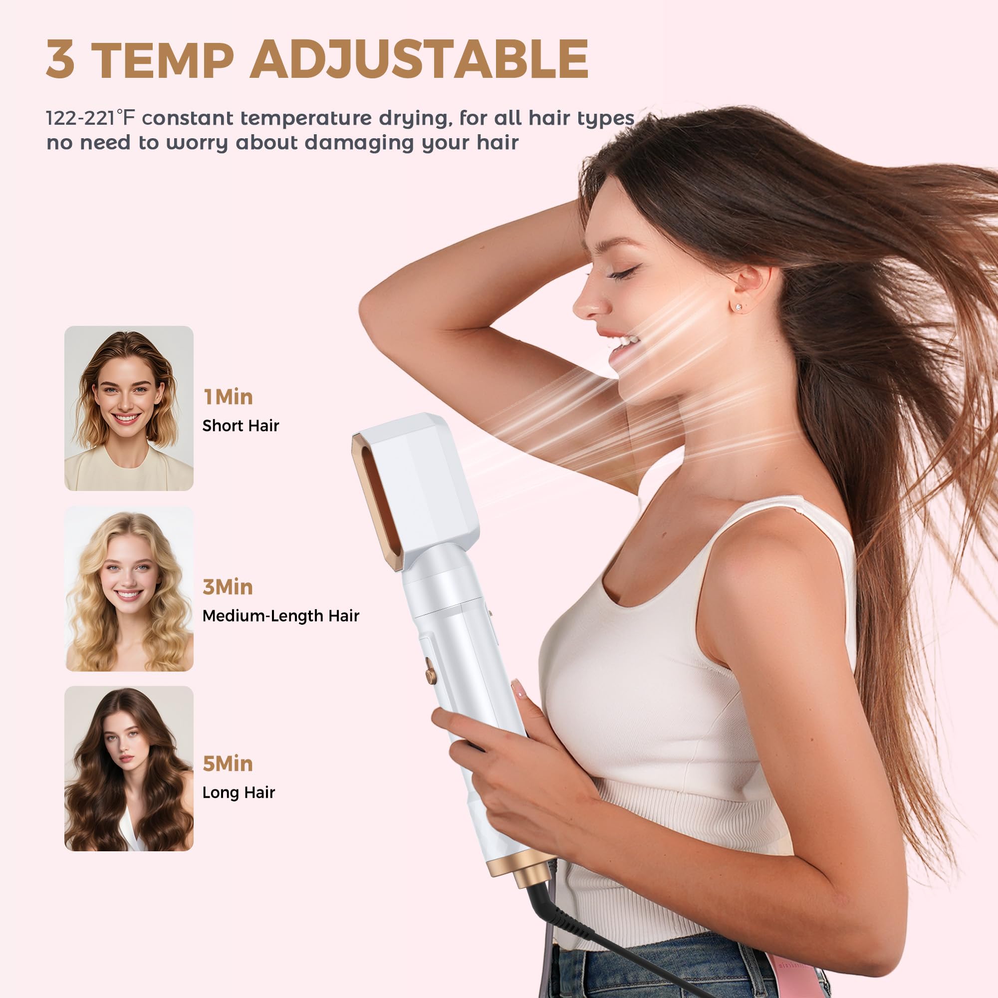 Atopskins 6in1 Air Styler three heat settings and cool shot option
