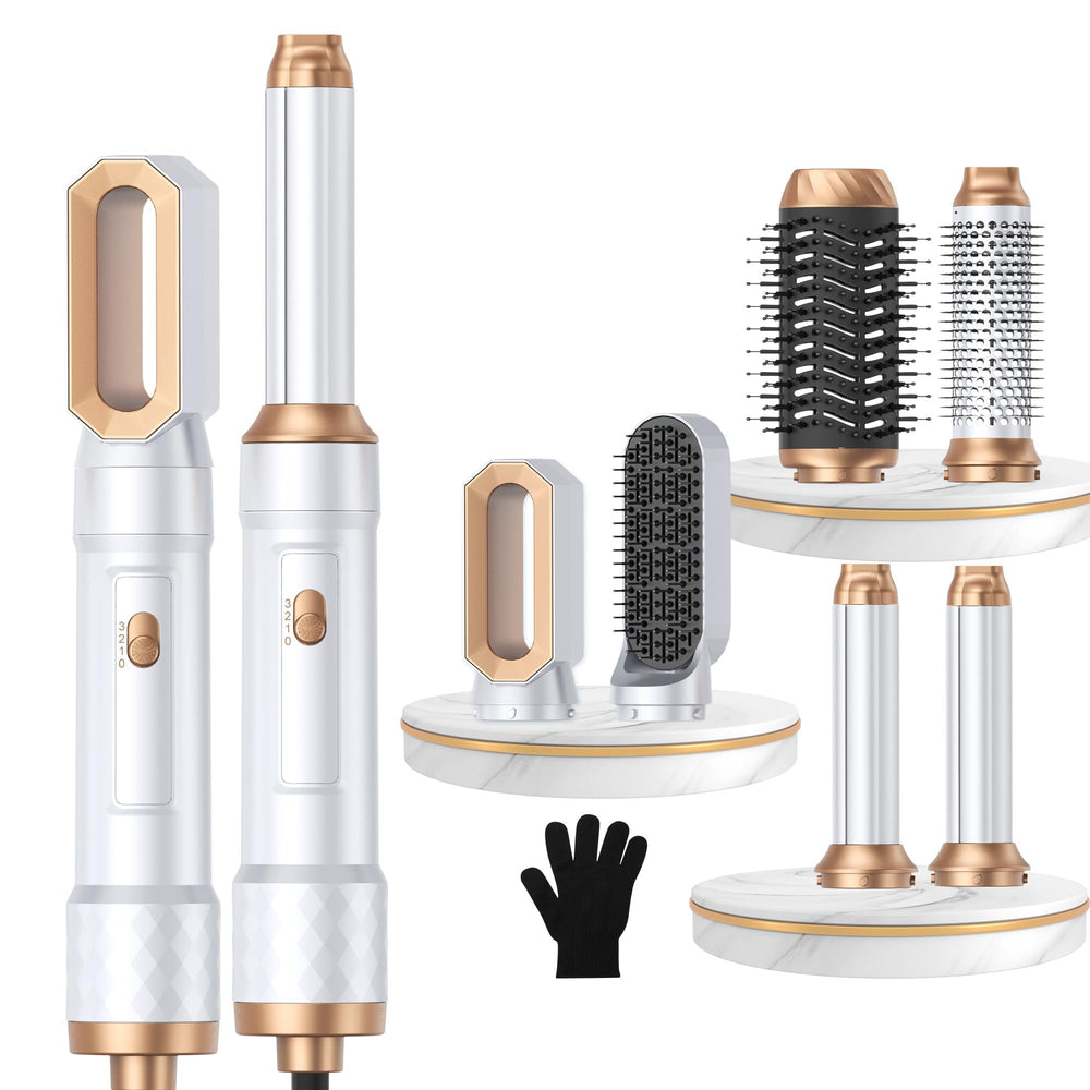 Atopskins 6in1 Air Styler front view highlighting compact all-in-one design for easy styling