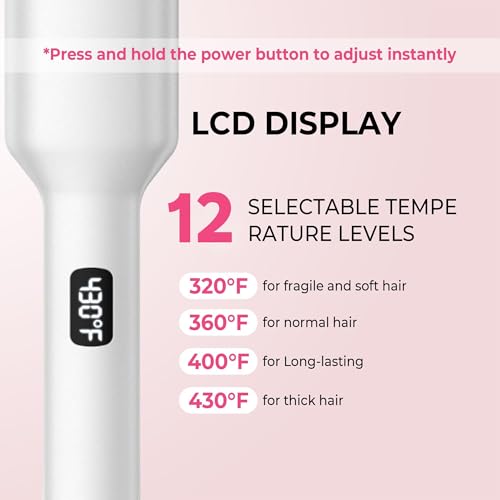 Atopskins curling iron auto-off provides safety while styling.