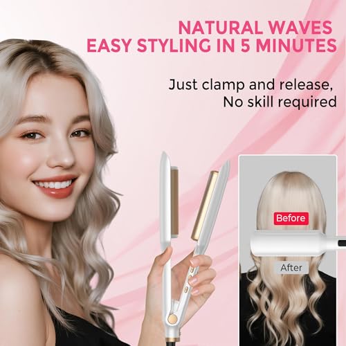 Atopskins curling iron half-inch barrels deliver defined curls quickly for any hair length.