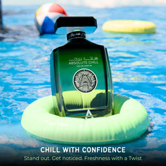 Atralia Absolute Chill green heart blends basil and coriander for refined freshness.