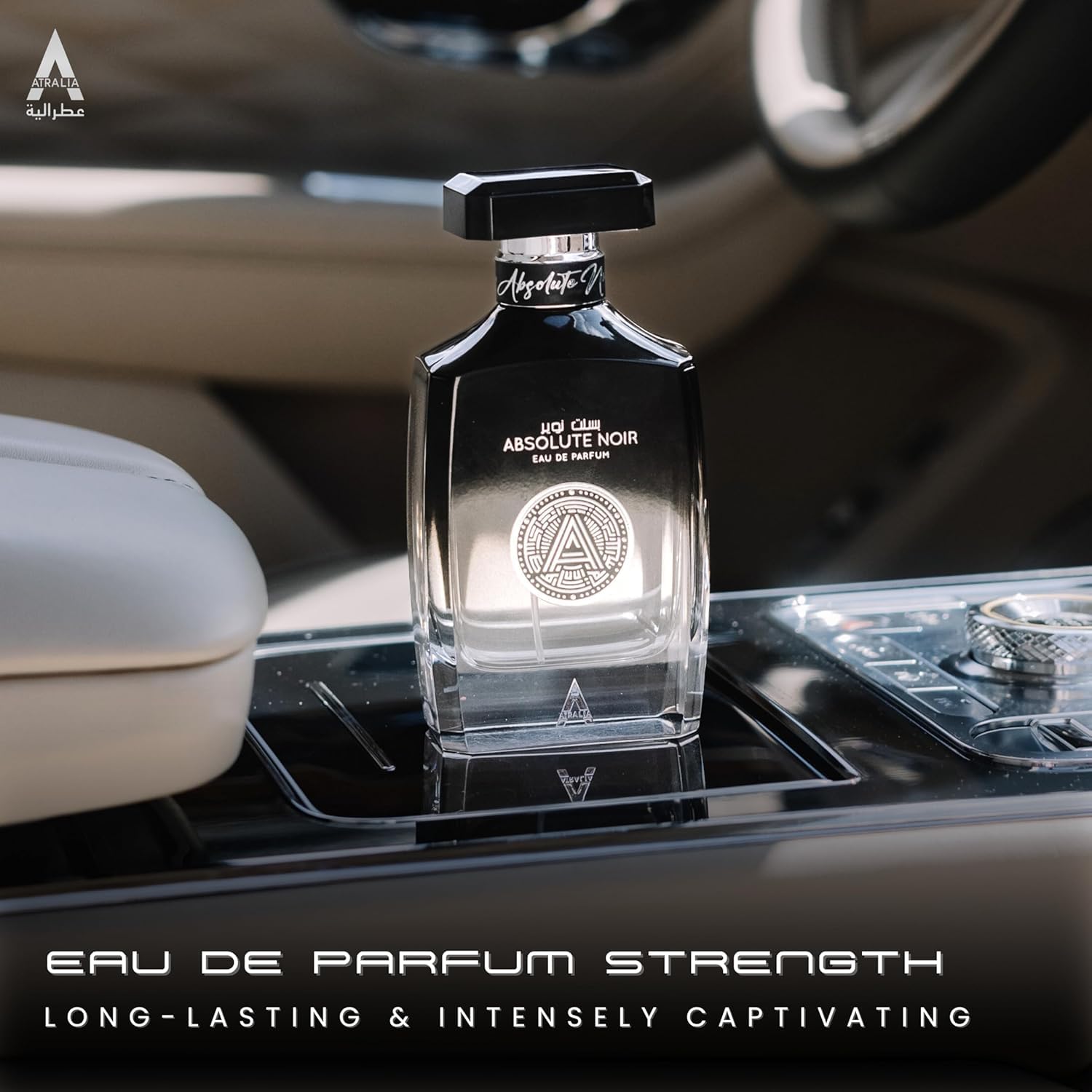 Atralia Absolute Noir application on skin suggests lasting warmth