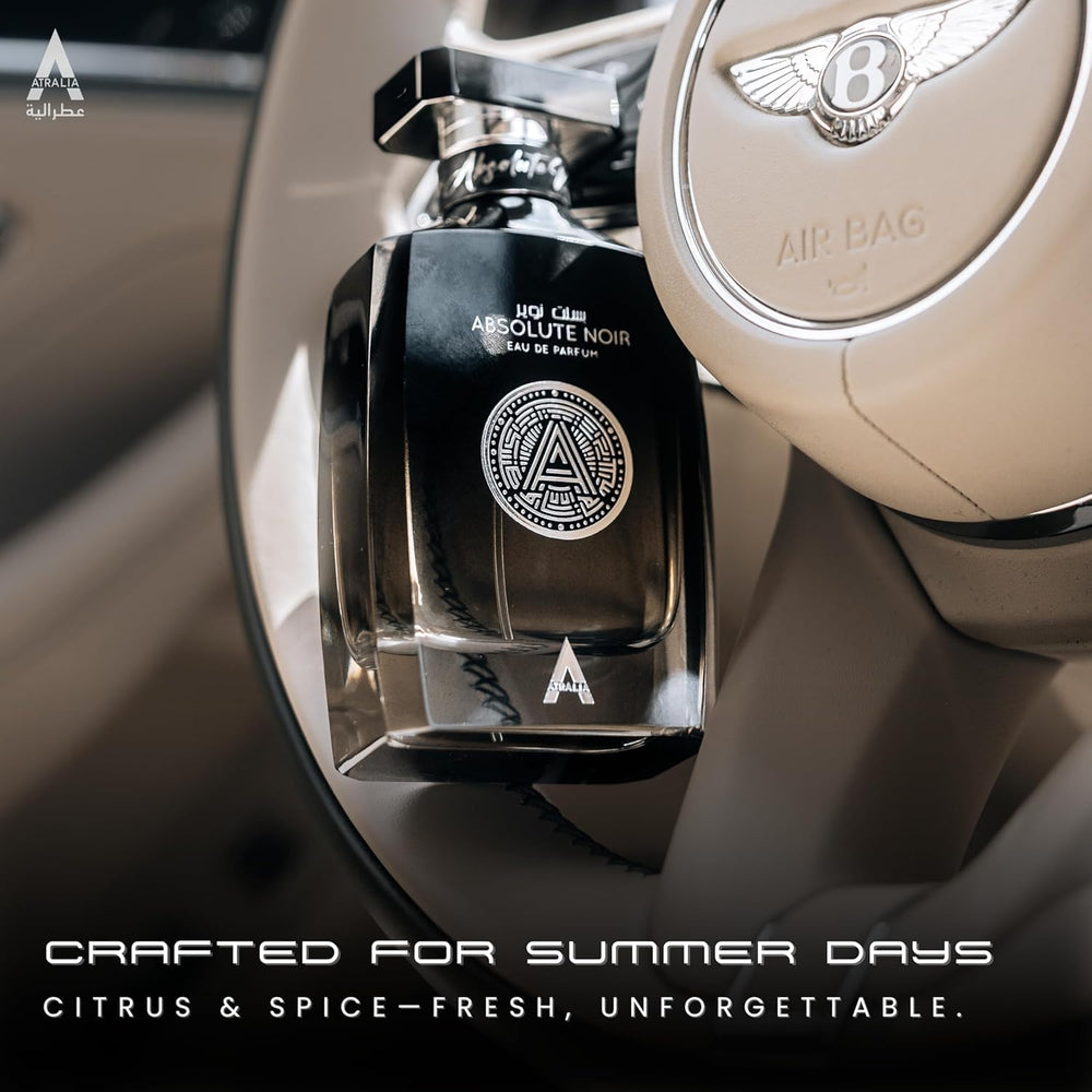 Atralia Absolute Noir base-notes composition evokes evening elegance