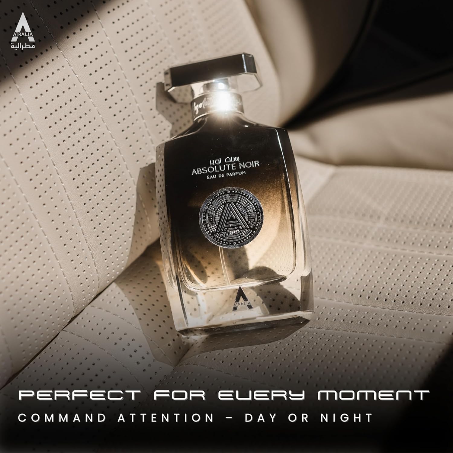 Atralia Absolute Noir packaging shows elegant design and premium presentation
